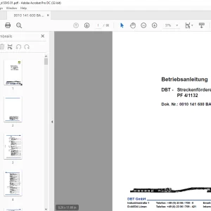 CAT DBT Streckenförderer PF 4/1132 Betriebsanleitung -  PDF DOWNLOAD