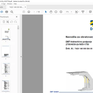 CAT DBT-hidravlično podporje 2700/4030-2x1655-1750 Navodila za obratovanje PDF