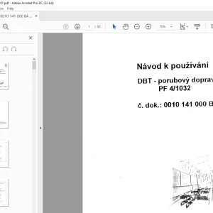 CAT DBT porubovy dopravnik PF 4/1032 Navod k pouzivani - PDF DOWNLOAD