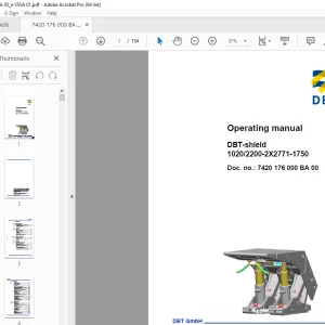 CAT DBT-shield 1020/2200-2X2771-1750 Operating Manual PDF