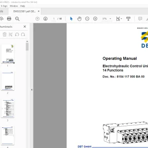 CAT Electrohydraulic Control Unit 14 Functions Operating Manual EM022581 PDF