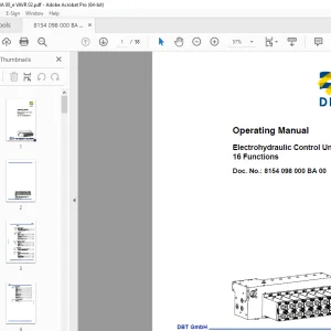 CAT Electrohydraulic Control Unit, 16 Functions Operating Manual PDF