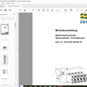 CAT Elektrohydraulische Steuereinheit, 10 Funktionen Betriebsanleitung PDF
