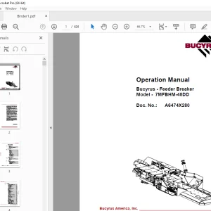 CAT Feeder Breaker 54-2173 Operation & Maintenance Manual BI629479 PDF