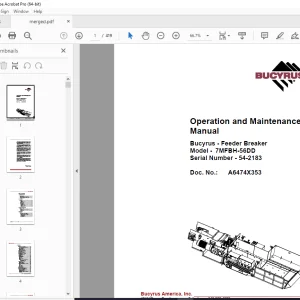 CAT Feeder Breaker 54-2183 Operation & Maintenance Manual BI629487 PDF