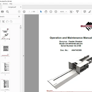 CAT Feeder Breaker 54-2188 Operation & Maintenance Manual BI629492 PDF