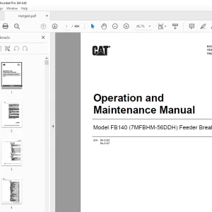 CAT Feeder Breaker 54-2192 Operation & Maintenance Manual BI629495 PDF