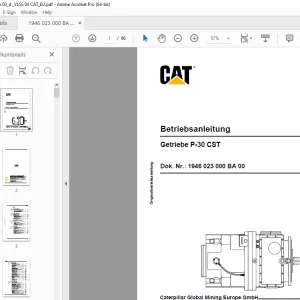 CAT Getriebe P-30 CST Betriebsanleitung - PDF DOWNLOAD