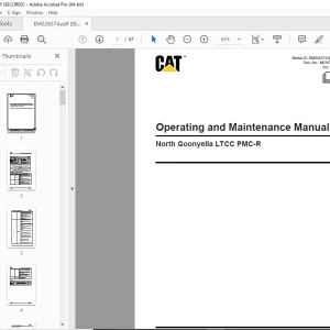 CAT North Goonyella LTCC PMC-R Operating & Maintenance Manual EM028374 PDF