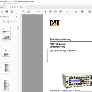 CAT PMC-R-System Strebsteuerung Betriebsanleitung PDF
