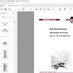 CAT SH-Förderer PF 6/1042 Betriebsanleitung - PDF DOWNLOAD