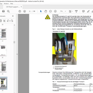 CAT Schildausbau 800/2300-2x2686-1500 Betriebsanleitung BI628528 - PDF DOWNLOAD