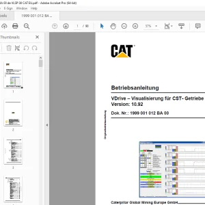 CAT VDrive – Visualisierung für CST- Getriebe Betriebsanleitung PDF