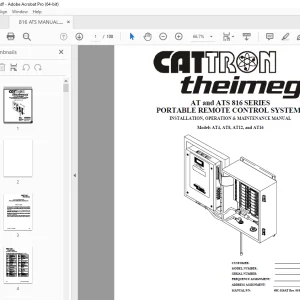 CATTRON Theimeg AT & ATS 816 Series INSTALLATION, OPERATION & MAINTENANCE Manual PDF