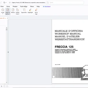 Cagiva Freccia 125 Workshop Manual - PDF DOWNLOAD