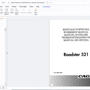 Cagiva Roadster 521 1994 Workshop Manual - PDF DOWNLOAD