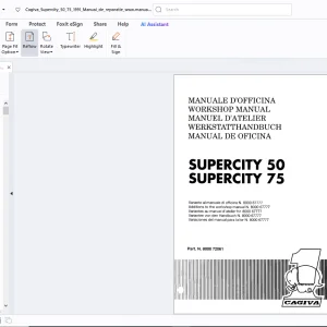Cagiva Supercity 50 Supercity 75 Workshop Manual - PDF DOWNLOAD