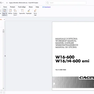 Cagiva W16-600 W16/T4-600 emi Workshop Manual - PDF