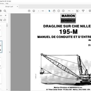 Cat 195-M IIANUEL DE C NDUITE ET D~ENTRETIEN - PDF DOWNLOAD