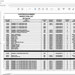 Cat BUCYRUS 30M MINER Technical Manual - PDF DOWNLOAD