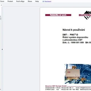 Cat Bucyrus DBT - PMC-D Řídicí systém dopravníku s převodovkou CST Návod k používání - PDF DOWNLOAD