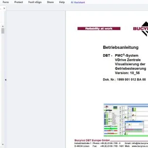 Cat Bucyrus DBT - PMC-System VDrive Zentrale Visualisierung der Getriebesteuerung Version 10 56 Betriebsanleitung - PDF