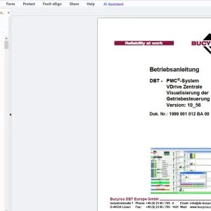 Cat Bucyrus DBT-PMC-System VDrive Zentrale Visualisierung der Version 10_56 Betriebsanleitung - PDF