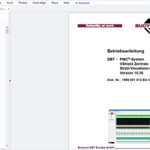 Cat Bucyrus DBT - PMC-System VShield Zentrale Streb-Visualisierung Version 10.56 Betriebsanleitung - PDF DOWNLOAD