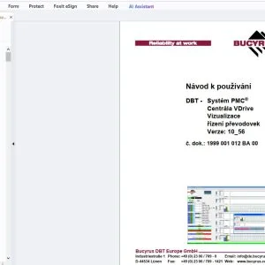 Cat Bucyrus DBT - Systém PMC Centrála VDrive Vizualizace řízení převodovek Verze 10_56 Návod k používání - PDF DOWNLOAD