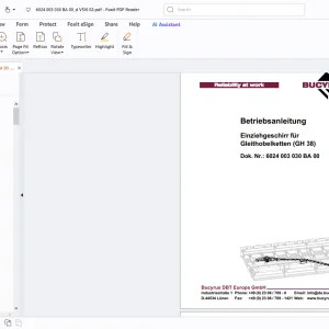 Cat Bucyrus Einziehgeschirr für Gleithobelketten(GH 38)Betriebsanleitung PDF