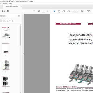 Cat Bucyrus Conveyor Alignment Device Technical Manual (German) PDF