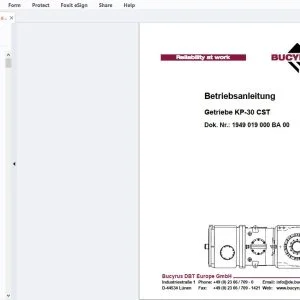 Cat Bucyrus Getriebe KP-30 CST Betriebsanleitung - PDF DOWNLOAD