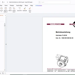 Cat Bucyrus Getriebe P-25/30 Betriebsanleitung - PDF