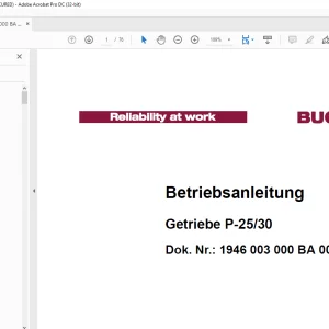 Cat Bucyrus Getriebe P-2530 Betriebsanleitung - PDF DOWNLOAD