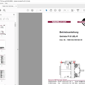 Cat Bucyrus Getriebe P-30 UEL-R Betriebsanleitung -  PDF DOWNLOAD