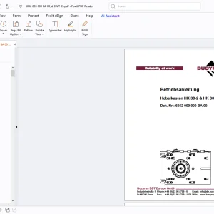 Cat Bucyrus Hobelkasten HK 30-2 & HK 30-2V Betriebsanleitung - PDF