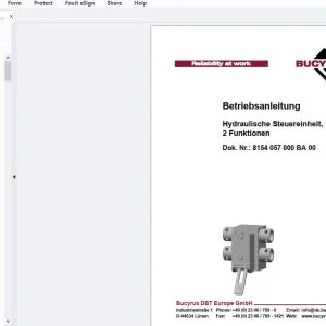 Cat Bucyrus Hydraulische Steuereinheit, 2 Funktionen Betriebsanleitung - PDF DOWNLOAD