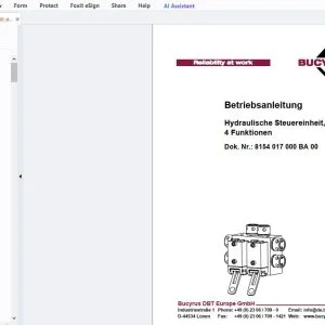 Cat Bucyrus Hydraulische Steuereinheit, 4 Funktionen Betriebsanleitung - PDF DOWNLOAD