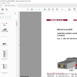 Cat Bucyrus Jednotka vodního ventilu 2 funkční Návod k použití - PDF DOWNLOAD