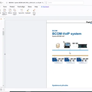 Cat Bucyrus Mincos Becker Mining BCOM-VoIP system Systémová příručka - PDF