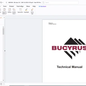 Cat Bucyrus Mincos Becker Promos Plus BN 41 Z AT Konektorový systém Návod k použití -PDF 