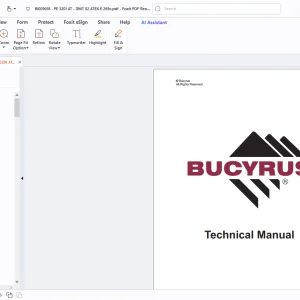 Cat Bucyrus Mincos Becker Promos Plus PE 3201 AT Vazební prvek ii Návod k použití - PDF