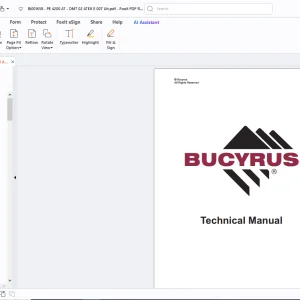 Cat Bucyrus Mincos Becker Promos Plus PE 4200 AT Logika spínacích přístrojů Návod k použit - PDF