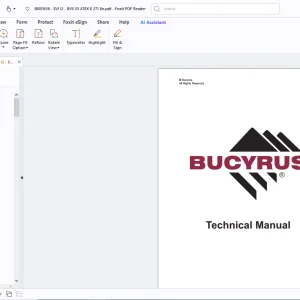 Cat Bucyrus Mincos Becker SVI 12 Stromversorgung Betriebsanleitung PDF