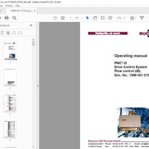 Cat Bucyrus PMC-D Drive Control System Plow control UEL Operating manual - PDF DOWNLOAD