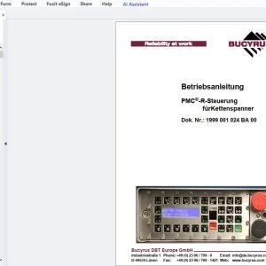 Cat Bucyrus PMC-R-Steuerung fürKettenspanner Betriebsanleitung - PDF DOWNLOAD