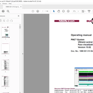 Cat Bucyrus PMC®-System VShield central control Face visualization Version 10.62 Operating manual