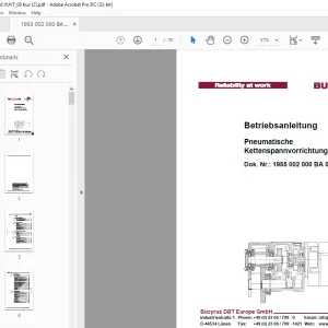 Cat Bucyrus Pneumatische Kettenspannvorrichtung Betriebsanleitung - PDF DOWNLOAD