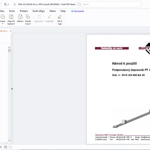 Cat Bucyrus Podporubový dopravník PF 41132 Návod k použití - PDF