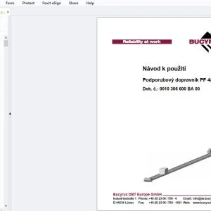 Cat Bucyrus Podporubový dopravník PF 4/1132 Návod k použití - PDF DOWNLOAD